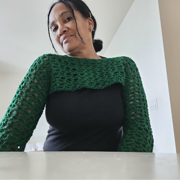 Just Chill: Handmade Crochet Bolero Top - Picture 5 of 6